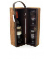 Hanf Box + Flasche Wein Gläser